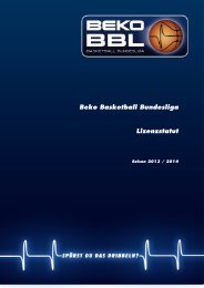 Lizenzstatut 13/14 - Beko Basketball Bundesliga