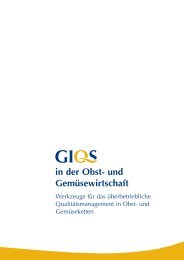 in der Obst- und Gemüsewirtschaft - GIQS