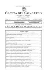 g aceta del c ongreso - ORI - Universidad Nacional de Colombia