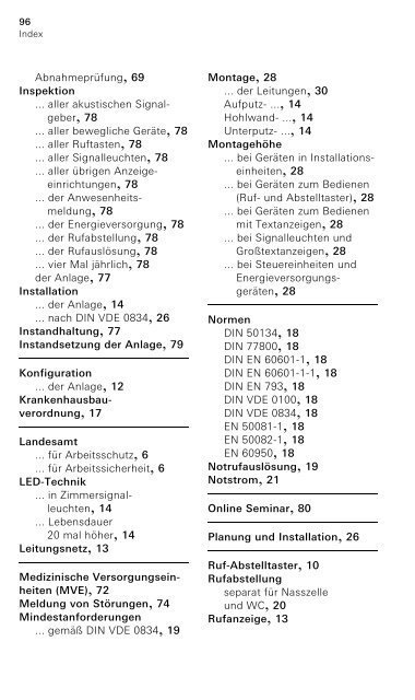 Gira Rufsystem 834 - Systemgrundlagen