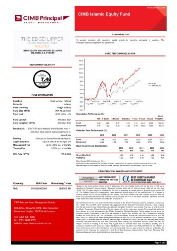 CIMB Islamic Equity Fund - CIMB-Principal Asset Management