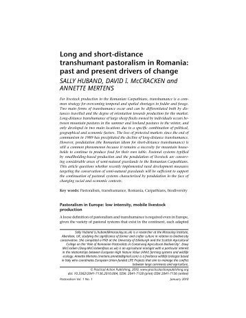 Long and short-distance transhumant pastoralism ... - Practical Action