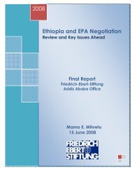 Ethiopia and EPA Negotiation 2008 - FES Ethiopia