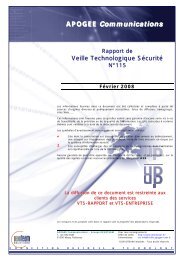 Veille Technologique SÃ©curitÃ© - cert devoteam