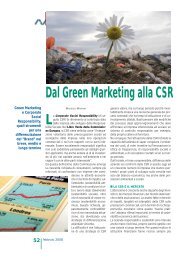 Dal Green Marketing alla CSR - Ecomeal