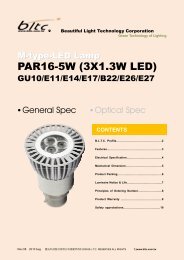 PAR16-5W (3X1.3W LED) - Beautiful Light Technology Corp