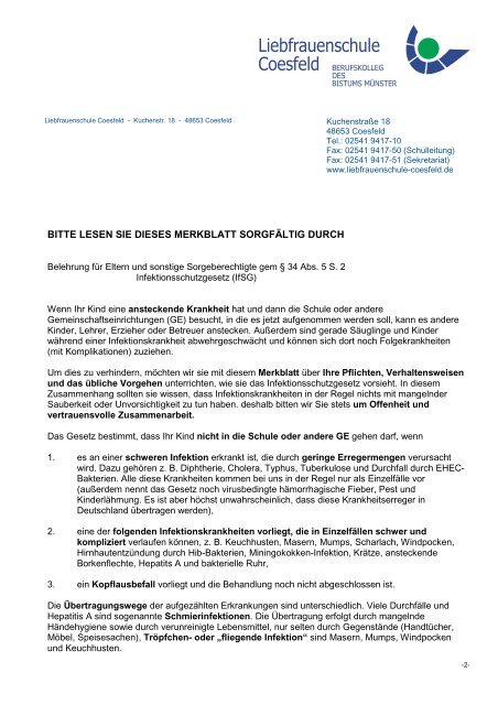 Belehrung Nach Dem Infektionsschutzgesetz Bescheinigung Merkblatt und Belehrung zum Infektionsschutzgesetz