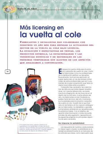 la vuelta al cole - Licencias Actualidad