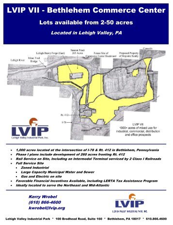 LVIP VII - Bethlehem Commerce Center - Gisplanning.net