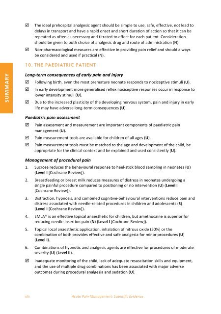 Acute Pain - final version - Faculty of pain medicine - Australian and ...