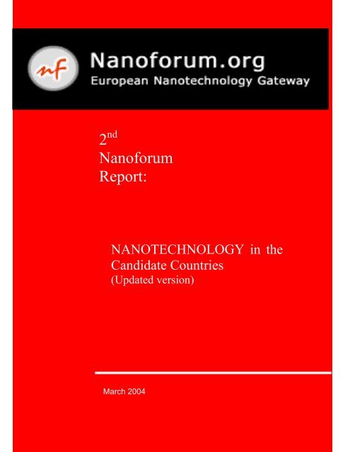 Nanoforum - Nanotech Regulatory Document Archive