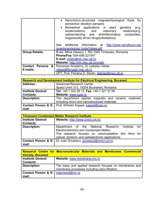 Nanoforum - Nanotech Regulatory Document Archive