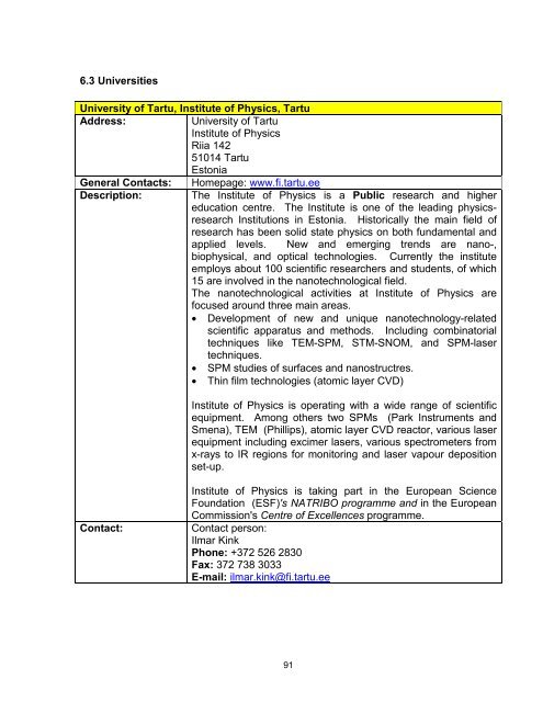 Nanoforum - Nanotech Regulatory Document Archive