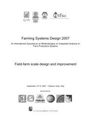 Farming Systems Design 2007 - International Environmental ...