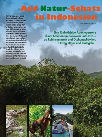 Auf Natur-Schatz suche in Indonesien - Globetrotter-Magazin.