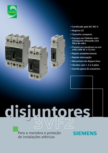 Folheto Disjuntores 3VF2-5 - Industry