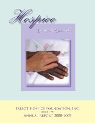 Living with Gratitude - Talbot Hospice Foundation, Inc.