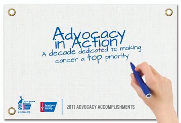 2011 Advocacy Accomplishments - American Cancer Society ...