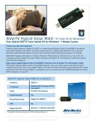AVerTV Hybrid Volar MAX- TV Tuner Kit for - AVerMedia