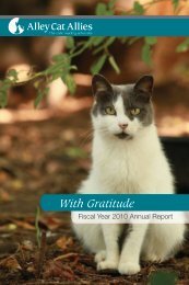 With Gratitude - Alley Cat Allies