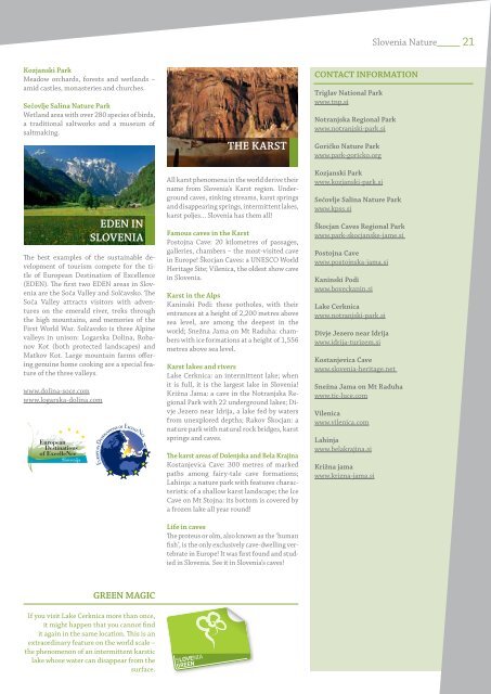 www.slovenia.info Travel Agent´s Manual 2010