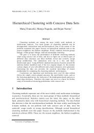 Hierarchical Clustering with Concave Data Sets