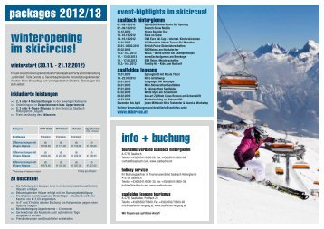 winteropening im skicircus! info + buchung - Saalbach