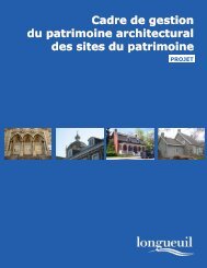 Brochure sur le projet du cadre de gestion - Ville de Longueuil