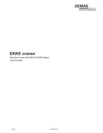 EKKE cranes - Demag Cranes & Components