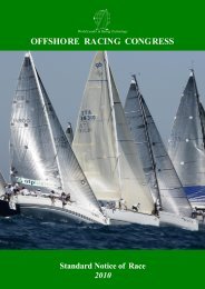 OFFSHORE RACING CONGRESS - Offshore Racing Council