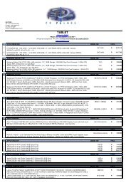 Tablet Pricelist - PC Palace