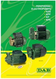 PERIPHERAL ELECTROPUMPS â€¢ KPS â€¢ KPF â€¢ KP ... - Energija plus