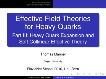for Heavy Quarks - the School on Flavour Physics 2010