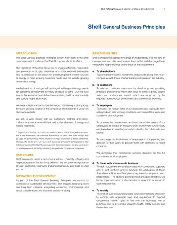 Shell General Business Principles
