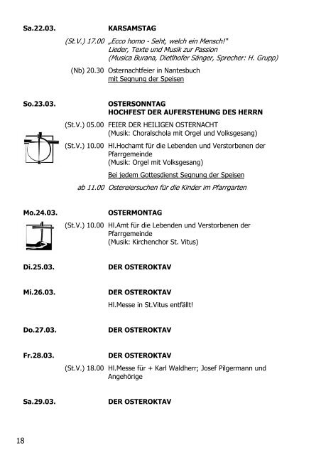 Osterpfarrbrief 2008 - Pfarrei St. Vitus Iffeldorf