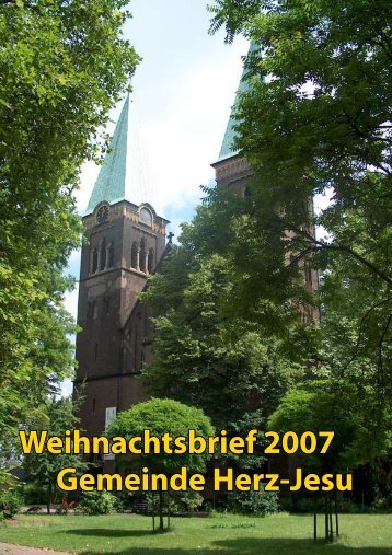 Weihnachtsbrief 2007 Gemeinde Herz-Jesu