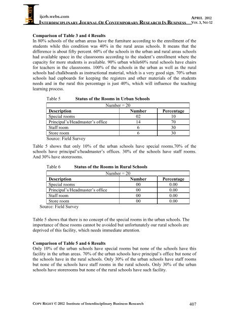 a comparative study of the facilities in rural and urban - journal ...