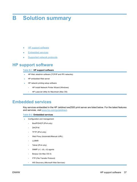 HP Jetdirect ew2500 802.11g Wireless Print Server - Hewlett Packard
