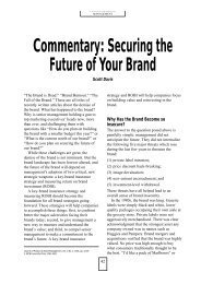 Commentary: Securing the Future of Your Brand - Emerald