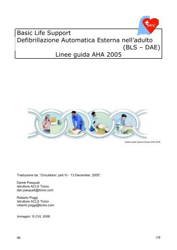 Linee guida AHA 2005 - Sport Medicina