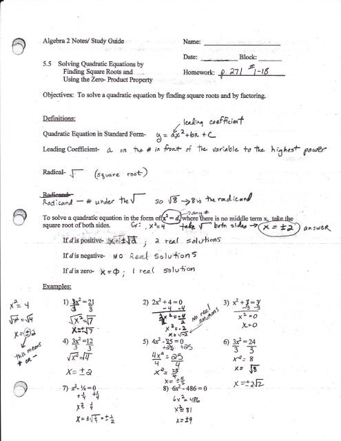 Solving quadratics by factoring worksheet image