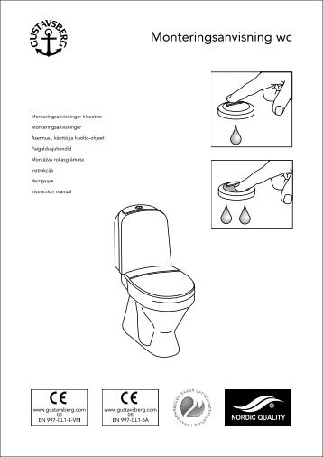 Monteringsanvisning wc - Privatgrossisten