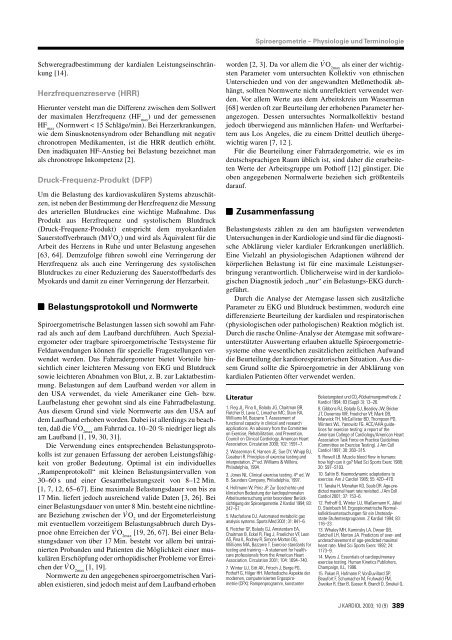 Spiroergometrie in der Kardiologie - Grundlagen der ... - mesics GmbH