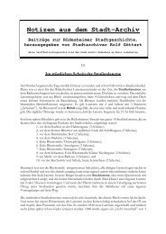 Notizen aus dem Stadt-Archiv - Rüdesheim