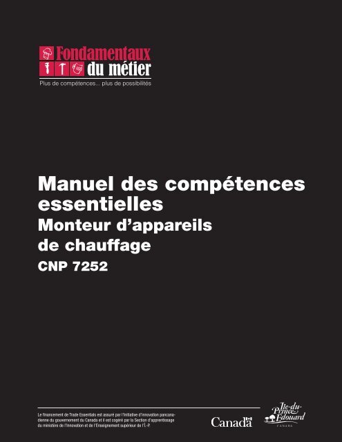 Manuel des compétences essentielles : Monteur d'appareils de ...