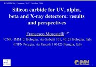 Silicon carbide for UV, alpha, beta and X-ray detectors: results and ...