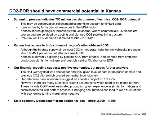 EOR Economic Analysis - Midwestern Governors Association