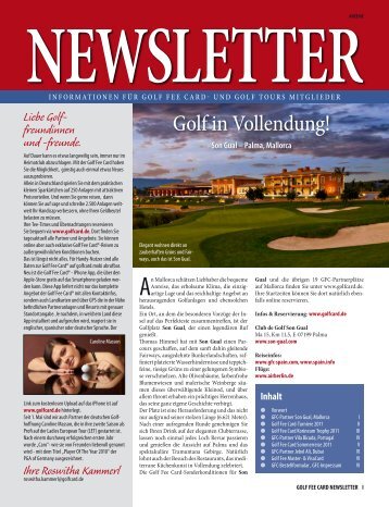NEWSLETTER - Golf Fee Card
