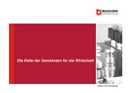 Referat JÃ¼rg Gerber, Bucher Hydraulics AG Frutigen