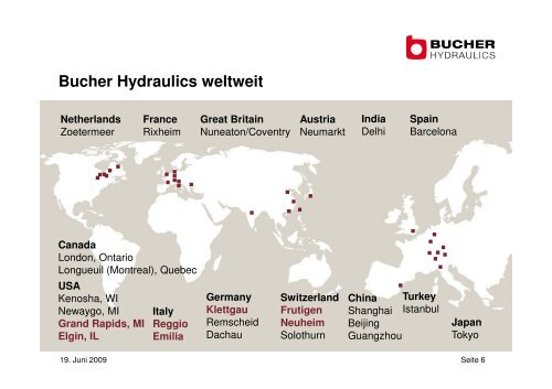 Referat JÃ¼rg Gerber, Bucher Hydraulics AG Frutigen